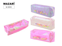 Пенал косметичка BEADS 20х5х6 см на молнии ПВХ ассорти 3 дизайна Mazari M-9555/Китай