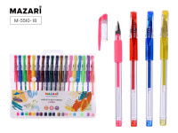 Набор ручек гелевых 18цв LIPARI 0,5мм ароматиз чернила MAZARI M-5510-18/10/Китай Набор ручек гелевых 18цв LIPARI 0,5мм ароматиз чернила MAZARI M-5510-18/10/Китай