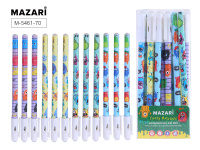 Ручка гелевая со стир черн FUNNY MONSTERS СИНЯЯ 0.5мм MAZARI M-5461-70/12/Китай Ручка гелевая со стир черн FUNNY MONSTERS СИНЯЯ 0.5мм MAZARI M-5461-70/12/Китай