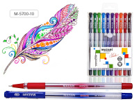 Набор ручек шариковых SAILOR 10цв на масл осн 0.7мм Mazari M-5700-10/12/Китай Набор ручек шариковых SAILOR 10цв на масл осн 0.7мм Mazari M-5700-10/12/Китай
