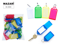 Брелок для ключей офисный 7,3х3,8см цвета микс M-2393/25/Китай