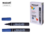 Маркер перманентный 2мм MAZARI MASTER синий пулевидн M-5042-70/10/Китай