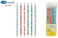 Карандаш ч/г "КОШКИ" НВ деревянный с ластиком ассорти МС-6394/48/Китай