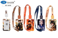 Бейдж "АНИМЕ" вертикальный пластик зажим лента 11*6,8см ассорти МС-6648/20/Китай