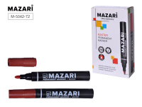 Маркер перманентный 2мм MAZARI MASTER красный пулевидн M-5042-72/10/Китай