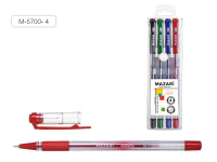 Набор шариковых ручек 4цв Mazari SAILOR Smart Ink на масляной основе 0.7мм M-5700- 4/25/Индия Набор шариковых ручек 4цв Mazari SAILOR Smart Ink на масляной основе 0.7мм M-5700- 4/25/Индия