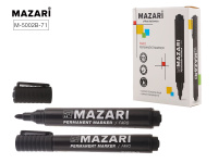 Маркер перманентный 2мм FARO ЧЁРНЫЙ пулевид Mazari M-5002B-71/12/Китай