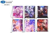 Мешок для обуви "АНИМЕ" 32*42см ассорти МС-6673/12/Китай