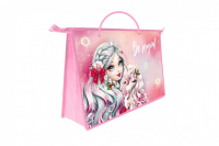 Папка А4 пластик ручки-шнурок МИЛАШКА И ЕДИНОРОГ 2022 ПМ-А4-35/50/Россия