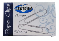 Скрепки 78мм никель 50шт CENTRUM 80075/10/Китай Скрепки 78мм никель 50шт CENTRUM 80075/10/Китай