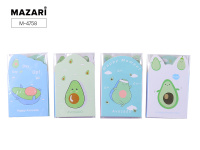 Бумага для заметок с/к 12*8,5см 4 фигурных блока по 16л HAPPY AVOCADO Mazari M-4758/Китай Бумага для заметок с/к 12*8,5см 4 фигурных блока по 16л HAPPY AVOCADO Mazari M-4758/Китай