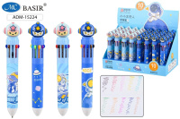 Ручка шариковая автоматическая 10цв "КОСМОНАВТ" 0,7mm ассорти ADM-15224/40/Китай Ручка шариковая автоматическая 10цв "КОСМОНАВТ" 0,7mm ассорти ADM-15224/40/Китай