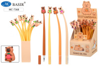 Ручка шариковая "КАПИБАРА" ассорти 0,5mm синяя МС-7368/48/Китай