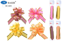 Бант-шар с золотым тиснением ассорти 23мм МС-3844/50/Китай