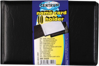 Визитница  однорядная на 40 визиток ПВХ черная 10.3x7.5x0.8 CENTRUM 83225/50/Китай