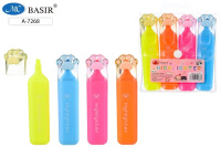 Набор текстмаркеров 4цв флуоресцентные фигурный колпачок (лапки) A-7268/40/Китай Набор текстмаркеров 4цв флуоресцентные фигурный колпачок (лапки) A-7268/40/Китай