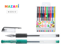 Набор ручек гелевых 10 цв LIPARI (4+6 флуор.) 0.5-0.8мм MAZARI M-5510-10/12/Китай Набор ручек гелевых 10 цв LIPARI (4+6 флуор.) 0.5-0.8мм MAZARI M-5510-10/12/Китай