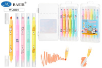 Набор текстмаркеров-стираемые двусторонние 6цв 14,5см WD8101-6/12/Китай Набор текстмаркеров-стираемые двусторонние 6цв 14,5см WD8101-6/12/Китай