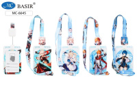 Бейдж вертикальный пластик с лентой "АНИМЕ" 11*6,8см ассорти МС-6645/20/Китай