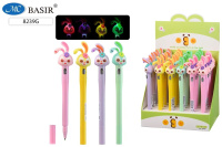 Ручка шариковая "ЗАЙЧИК" фонарик 0,5mm синяя ассорти 8239А/36/Китай