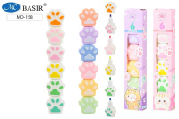 Набор текстмаркеров 5цв ЛАПКИ секционные флуоресцентные MD-158/36/Китай Набор текстмаркеров 5цв ЛАПКИ секционные флуоресцентные MD-158/36/Китай