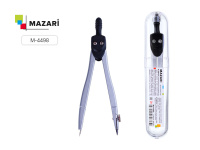 Циркуль метал в пластик футляре M-4498 Mazari/12/Китай Циркуль метал в пластик футляре M-4498 Mazari/12/Китай