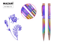 Ручка шариковая автомат Mazari JOY синяя с поворот мех метал корп футляр 0,7mm M-7432-70/25/Китай