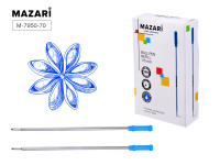 Стержень 111мм.0.7мм MAZARI шар мет. вкручиваемый синий M-7950-70/100/Китай