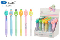 Ручка автоматическая 3цв "ЗВЕРЮШКИ" ассорти HLL-013A/36/Китай