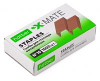 Скобы №10 1000шт Hatber X-Mate 5мм медные SS_063652/10/Китай