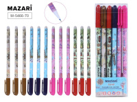 Ручка гелевая Mazari TRAVEL синяя со стир чернил игольч 0,5мм M-5466-70/12/Китай Ручка гелевая Mazari TRAVEL синяя со стир чернил игольч 0,5мм M-5466-70/12/Китай