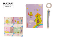 Набор подарочный I'M OK блокнот 38л 12х17см, ручка шариковая автомат 6в1 Mazari M-8424/Китай Набор подарочный I'M OK блокнот 38л 12х17см, ручка шариковая автомат 6в1 Mazari M-8424/Китай