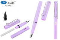 Вечный карандаш с ластиком сиреневый пластик корпус 13,7см МС-7093-3/50/Китай