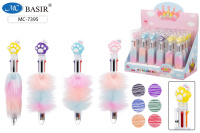 Ручка шариковая автоматическая 6цв "ЛАПКИ" 0,5mm ассорти МС-7395/24/Китай Ручка шариковая автоматическая 6цв "ЛАПКИ" 0,5mm ассорти МС-7395/24/Китай