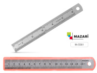 Линейка металл 15 см MAZARI M-5561/12/Китай Линейка металл 15 см MAZARI M-5561/12/Китай
