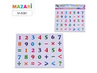 Набор магнитов обучающих "Цифры и математические знаки" 35шт 17х23см MAZARI M-6361/12/Китай