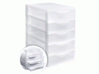 Универсальный бокс большой 5 отделений прозрачный СТАММ УБ40/1/Россия