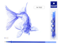 Стержни гелевые со стираемыми чернилами 126 мм, 0.5 мм -3 шт СИНИЕ игольчатый-M-7922/50/Китай Стержни гелевые со стираемыми чернилами 126 мм, 0.5 мм -3 шт СИНИЕ игольчатый-M-7922/50/Китай