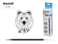 Стержень гелевый MAZARI ЧЕРНЫЙ 0.5мм 133ммM-5521-71/50/Китай Стержень гелевый MAZARI ЧЕРНЫЙ 0.5мм 133ммM-5521-71/50/Китай