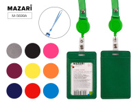 Идентификатор вертикальный TOKEN TAPE 68x107мм, кожзам, с держателем-рулеткой (длина 60 см) и шнурко