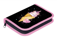 Пенал 1отд 190х130мм Sweet unicorn Soft-touch  на молнии с откид планк Hatber NPn_22101/12/Китай