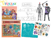 Альбом Рыцари трафареты+наклейки TZ10333/12/Китай Альбом Рыцари трафареты+наклейки TZ10333/12/Китай