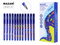 Ручка гелевая Mazari ELEGANTE синяя со стир чернил игольч 0,5мм M-5471-70/12/Китай Ручка гелевая Mazari ELEGANTE синяя со стир чернил игольч 0,5мм M-5471-70/12/Китай