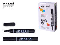 Маркер перманентный 2мм MAZARI MASTER черный пулевидн M-5042-71/10/Китай
