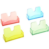 Подставка для визиток цветная ассорти 40*100мм ВТ05/Россия