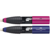 Точилка  Faber-Castell с ластиком 1отвер с резин держ ассорти 184401/75/Франция