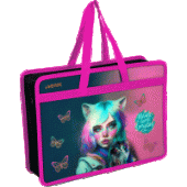 Папка для тетрадей A4 "deVENTE. Miracle" с текстиль расширением 10см на молнии 8056430/12/Китай