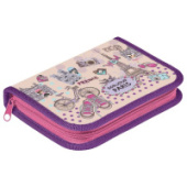 Пенал 1отд 190х130мм Bonjour Paris на молнии с откидной планкойNPn_68097 Hatber/12/Россия