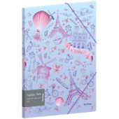 Папка на резинке А4 Berlingo Capitals. Paris А4 с рисунком 600мкм FB4_A4401/10/Россия