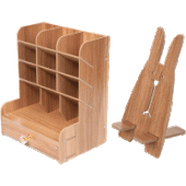 Органайзер "deVENTE. Academy" настольный 21x15x25,5см МДФ цвет и фактура сосны 4102107/Китай